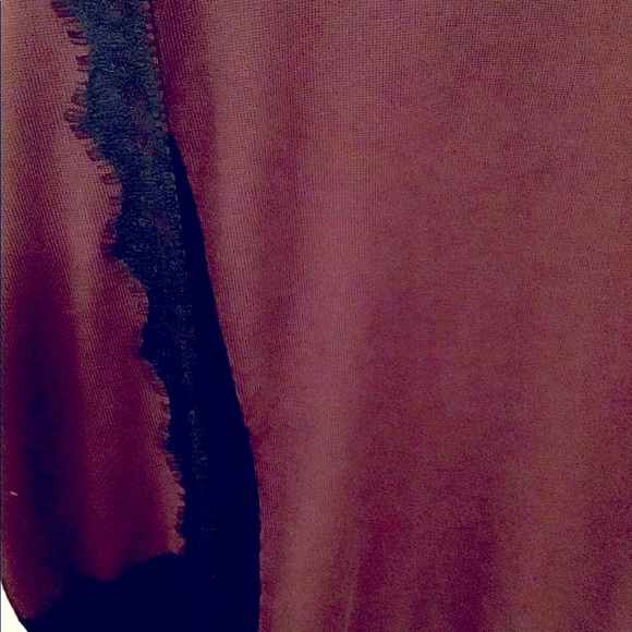 Apt 9. XL burgundy with black overlay on sleeves - Picture 4 of 5